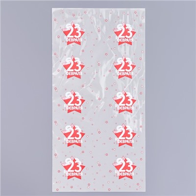 Пакет фасовочный БОПП, «23 февраля» 15×30 см