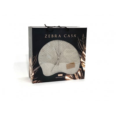 Плед ZEBRA CASA MEGHAN вязанный евро т/бежевый