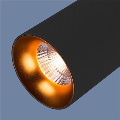 Нарушена упаковка.   Светильник подвесной Elektrostandard  a045504 DLS021 9+4W 4200К черный матовый/золото