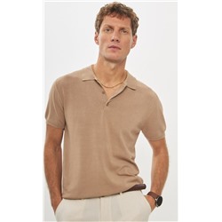 Футболка-поло P411-1560 beige