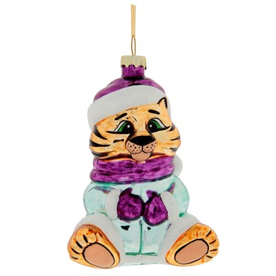 Украшение новогоднее "Тигр", L8 W6 H12 см, 4в.