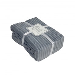 Плед KARVEN Super Soft DIAS 200*220 п/э евро Р 942 серый (Акция).