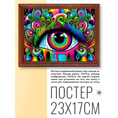 POSG-0263 Постер в рамке 23x17см Глаз