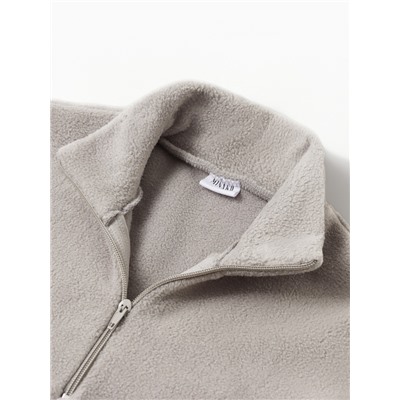 Свитшот флисовый детский MINAKU: Fleece Soft, цвет серый, рост 158 см