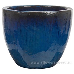 Кашпо Nobilis Marco "Indigo Round" (керамика), D28хН23 см