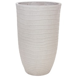 Кашпо Nobilis Marco "Waves grey Vase" (файберклэй), D31хH50 см