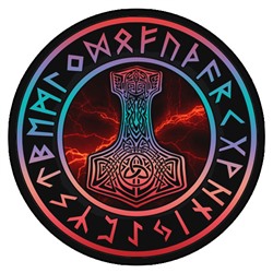 KM0060 Коврик для мыши Молот Тора, d.20см