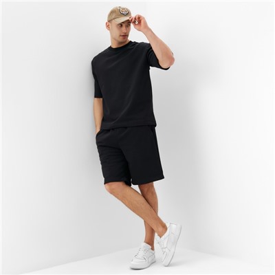Футболка мужская из органического хлопка MINAKU REGULAR FIT: цвет чёрный, р-р 56
