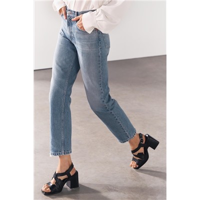 JEANS ZW COLLECTION RECTOS CROPPED TIRO MEDIO