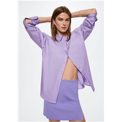 Camisa algodón oversize -  Mujer | MANGO OUTLET España