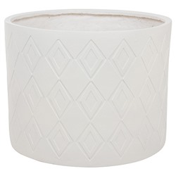 Кашпо Nobilis Marco "Brill white Cylinder" (файберглас), D45хH37 см