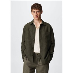 Sobrecamisa 100% lino bolsillos -  Hombre | MANGO OUTLET España