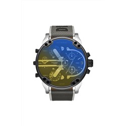 Reloj de cuarzo de nailon MR. Daddy 2.0 - Gris y plateado
