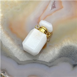 Парфюмерный флакон кулон из кварца 10*8*20мм