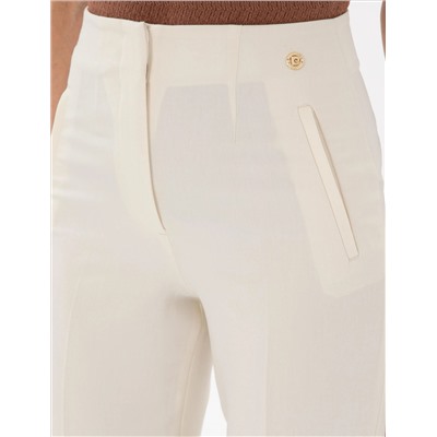 Ecru Carrot Fit ткани брюки