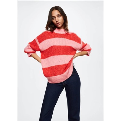 Jersey rayas oversize -  Mujer | MANGO OUTLET España