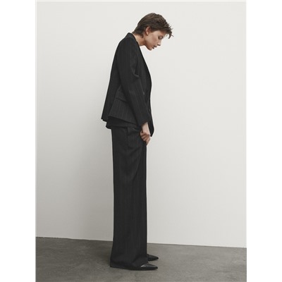 Pantalón traje raya diplomática pinzas