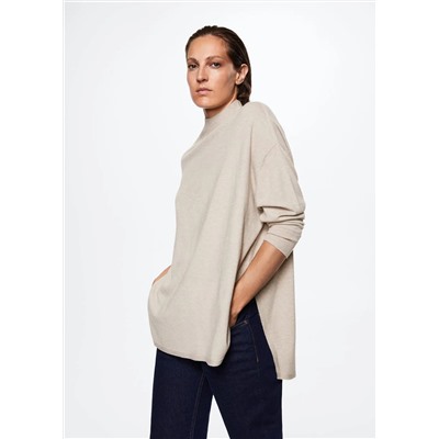 Jersey fino cuello perkins -  Mujer | MANGO OUTLET España
