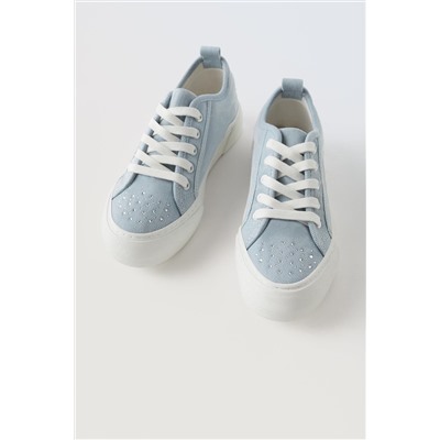 BAMBA DENIM STRASS