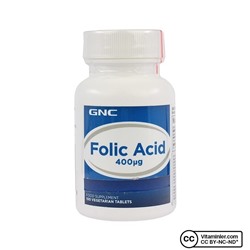 GNC Фолиевая кислота 400 мкг 100 таблеток