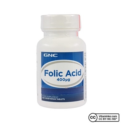 GNC Фолиевая кислота 400 мкг 100 таблеток