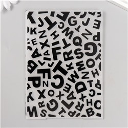 Пластиковый трафарет для эмбоссирования «Алфавит», 14.8×10.5 см