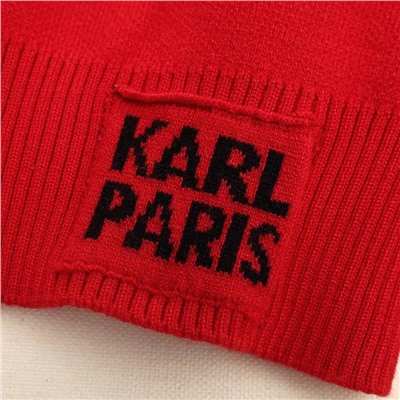 Kar*l Lagerfel*d 🐈‍⬛ экспорт! Утепляемся к осени ☔️ женский трикотажный свитер, достаточно плотный. Стильный мультяшный принт. Цена на оф сайте выше 40 000