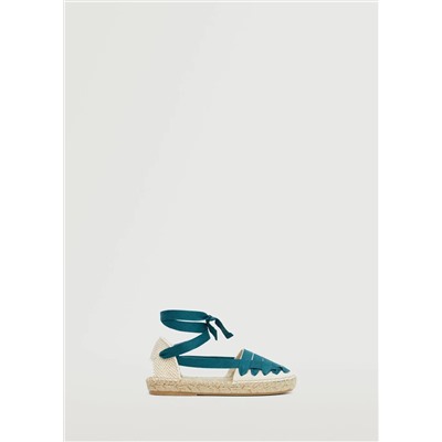 Alpargata lino tiras -  Niña | MANGO OUTLET España