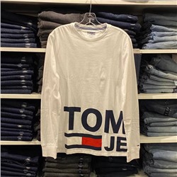 Классный лонгслив из плотного хлопка Tomm*y Hilfige*r ❌  Реплика 1:1. Ничем не отличается от оригинала