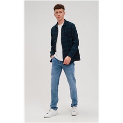 Джинсы мужские прямые F211-0184R голубые