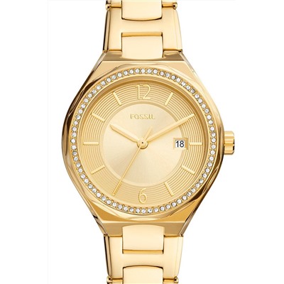 Reloj de cuarzo de acero Eevie - Dorado