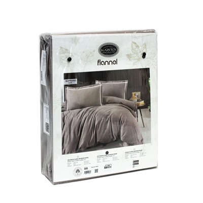Постельное белье Карвен фланель 1.5 спальн. N243 SOPRANO Mink