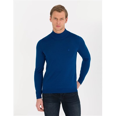 Индиго Slim Fit Half Fisherman воротнич