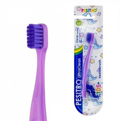 Зубная щетка Pesitro Ultra Soft 7680 Clever (с 3 до 5 лет)
