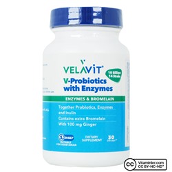 Velavit V-пробиотики с ферментами 30 капсул