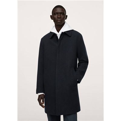Abrigo lana impermeable -  Hombre | MANGO OUTLET España