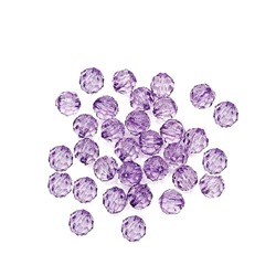Бусины граненые/ цв.фиолетовый 32/ диам.6мм/ уп.500г/ фас.1уп.