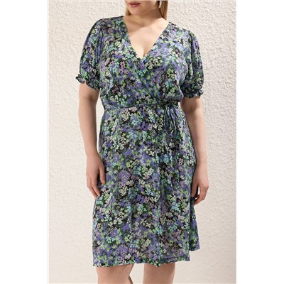 Blue A-Kesim/Bell Flower Well Dress Tbbss24ah00122