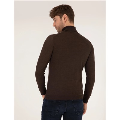 Brown Slim Fit Fisherman воротнич