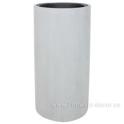Кашпо полистоун Nobilis Marco "Pm-grey3 Cylinder", D41хH80 см с тех.горшком