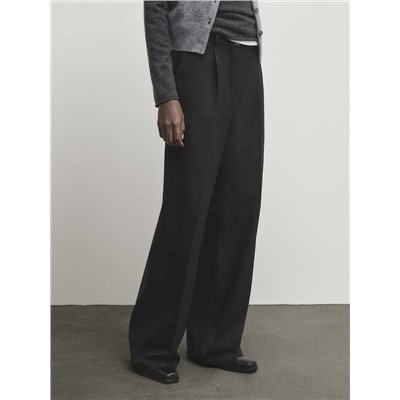 Pantalón ancho negro pinzas