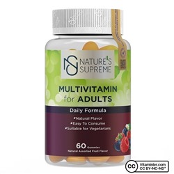 Nature's Supreme Gummies Мультивитамины для взрослых 60 жевательных форм