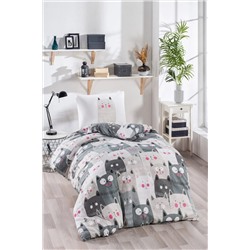 Детский комплект пододеяльников Single On WallCats Grey