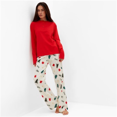 Пижама женская KAFTAN Christmas tree, размер 44-46