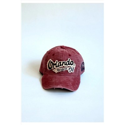 Бейсбольная кепка Orlando Snapback Бордовая красная шляпа унисекс
