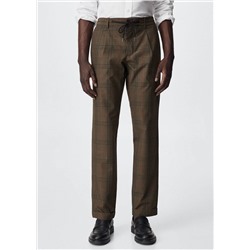Pantalón jogger cuadros -  Hombre | MANGO OUTLET España