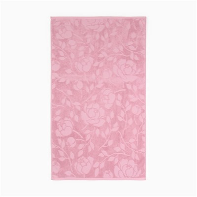 Полотенце махровое жаккардовое LoveLife Flowers 50х90 см, цвет розовый, 100% хл, 500 гр/м2