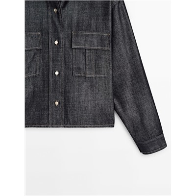 Camisa denim corta rinse wash