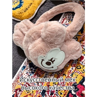 Меховые наушники Мики Маус детские 2-14 лет регулируемые Арт 8 тип 2