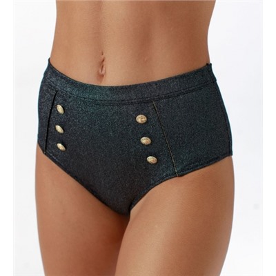 COQUETTE REVUE Купальник раздельный на поролоне с плавками слип с высокой посадкой SWIM LUREX sw5400